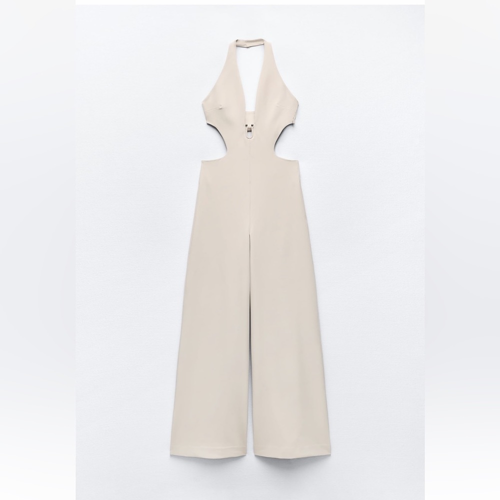 Zara Long Halter Jumpsuit